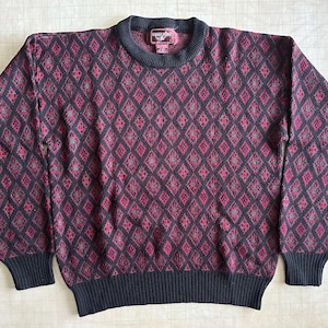 Eagle Point Acrylic Abstract Sweater