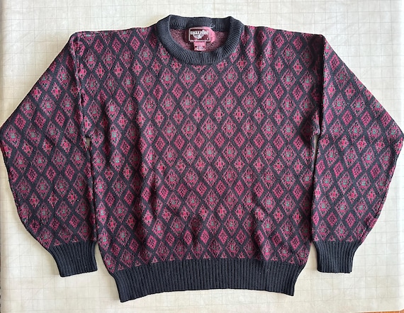 Eagle Point Acrylic Abstract Sweater