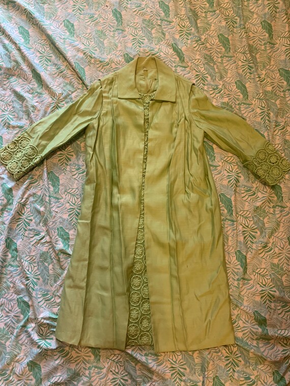 Jenn Stevens Green Handmade Vintage Dress - image 1
