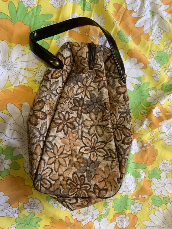 Vintage Garden Hand Purse Brown