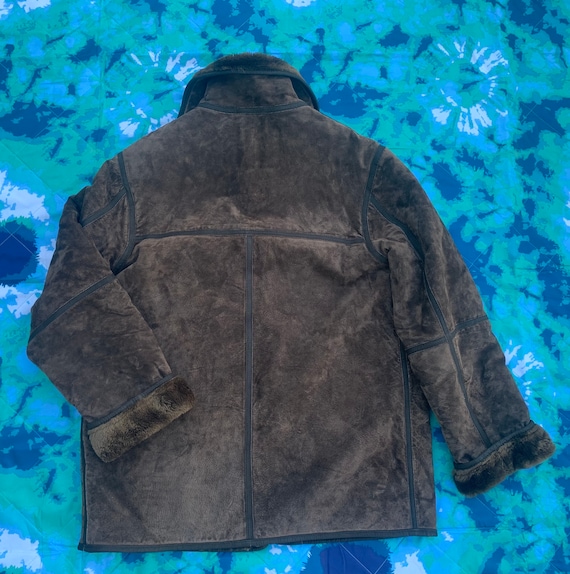 Avanti Brown Suede Leather Coat Etsy Australia