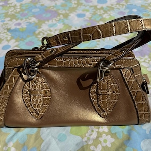 Worthington Gold Faux Leather Handbag