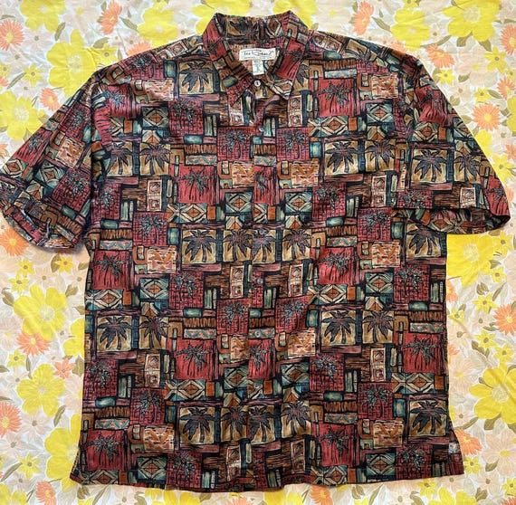 Tori Richard Multicolor Abstract Button Up Shirt - image 1
