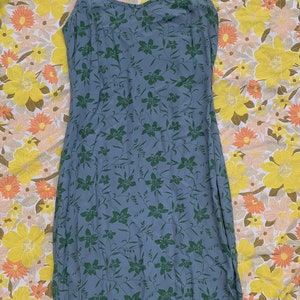 Vintage Gap Blue Linen Dress - Etsy Vintage Gap Blue Linen Dress - Etsy