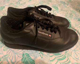 Reebok 1990's/y2k Vintage Black Leather High Top Sneakers Reebok 1990's/y2k Vintage Black Leather High Top Sneakers