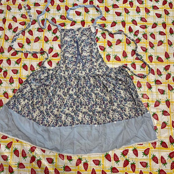 Sur La Table Blue Paisley Apron