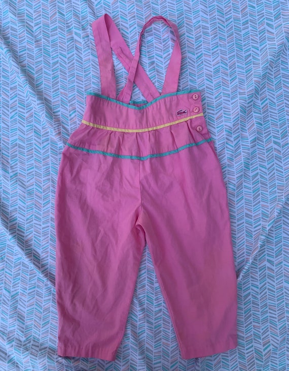 Lacoste Pink Toddler Overalls - image 1