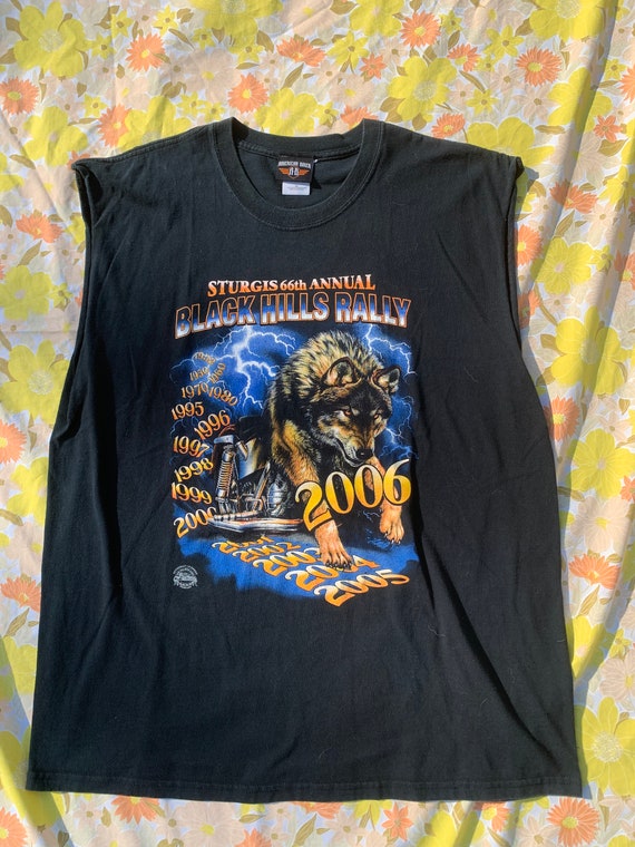 STURGIS BLACK HILLS RALLY バイカー Tシャツ L Harley Davidson 1992 'Sturgis Black Hills Rally' T-Shirt