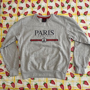 Paris France Grey Sweatshirt