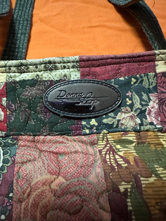 Donna Sharp Patchwork Purse With Tassel - image 3