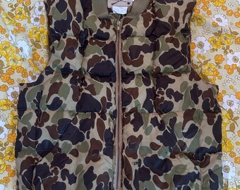 Vintage Reversible First Down Puffer Vest Big Logo Outwear Fashion