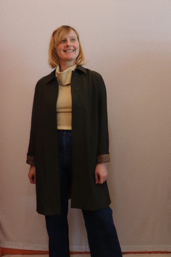 90s olive green coat