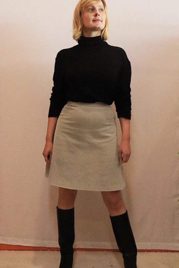corduroy a-line skirt