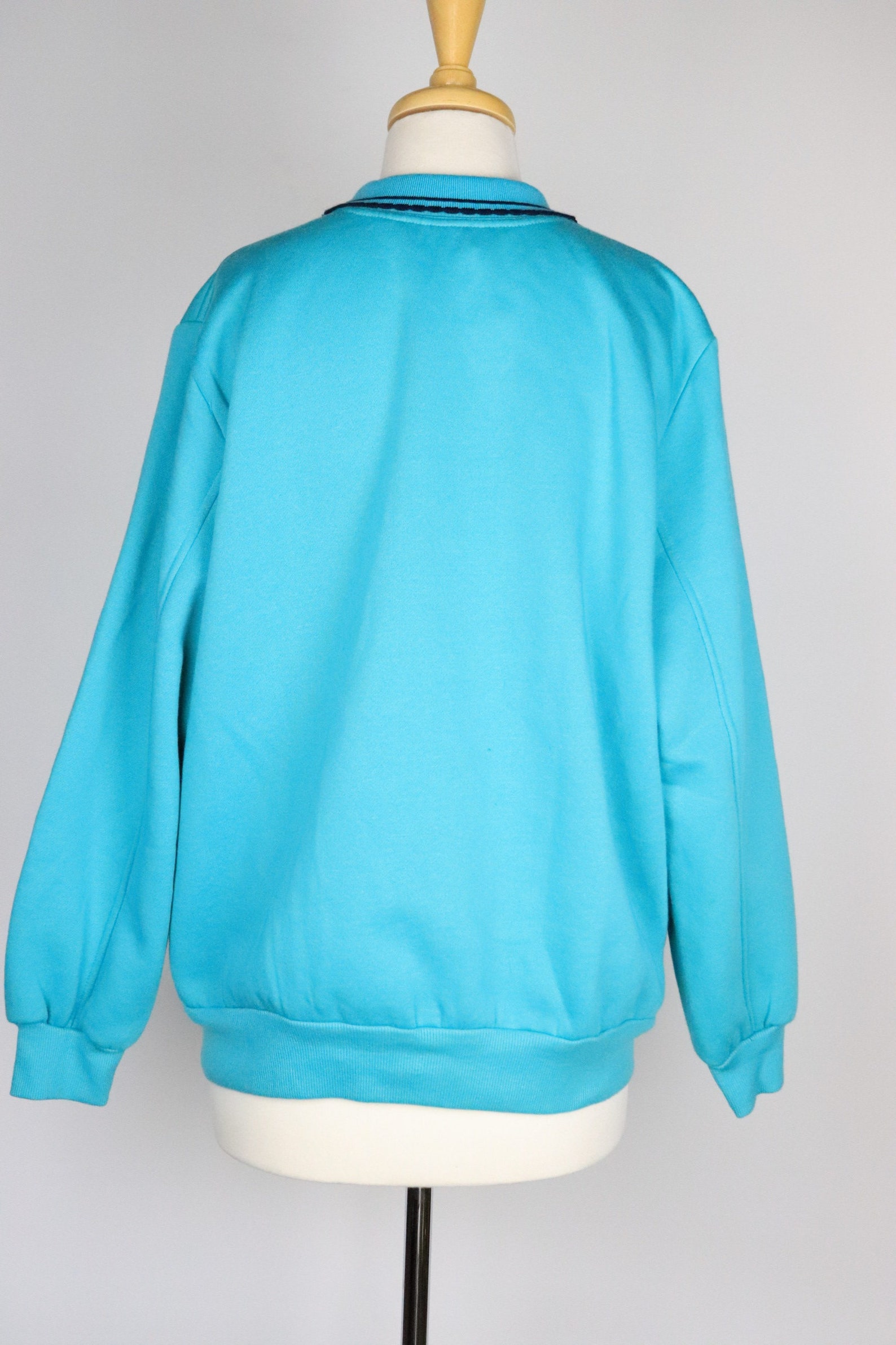 Early 90s Teal Jumper With Collar Vintage Size 8 Size 10 - Etsy UK