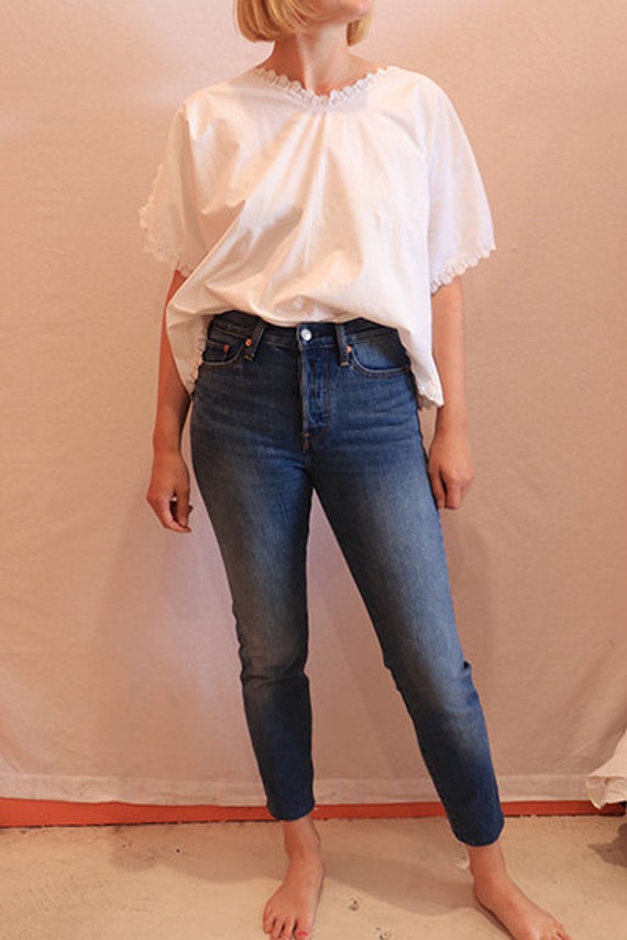 Blue denim levi jeans