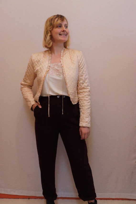 40s/50s pink bed jacket