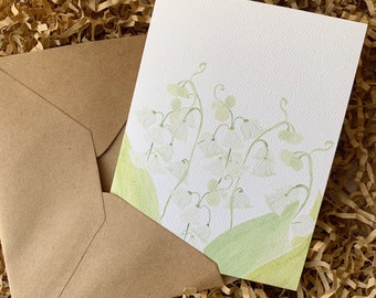 Lily of the Valley Note Card - Set of 5 Cards