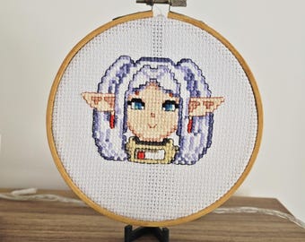 Frieren Cross Stitch Pattern – Anime PDF Pattern – Instant Download