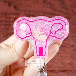 Uterus and Baby Badge Reel 