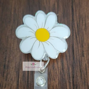 Daisy badge reel| summer badge reel| medical badge| retractable badge| nurse badge reel| Teacher id holder| flower badge reel| badge