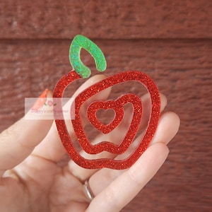 Apple Bookmark| Teacher bookmark| Teacher gift| Back to school| Bookmark| Paperclip