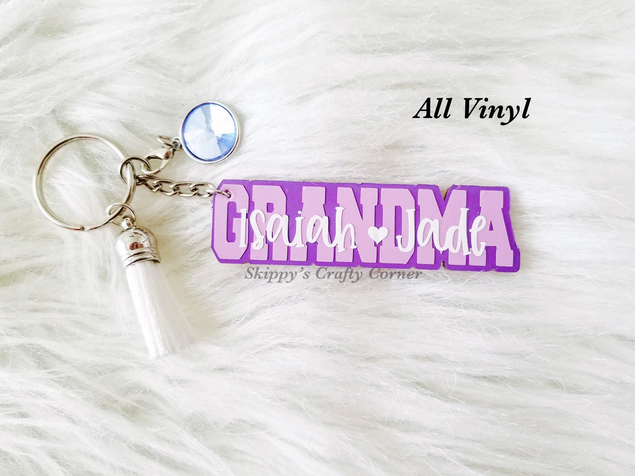 Personalized Grandma Keychain Grandma Keychain Grandma Key Etsy