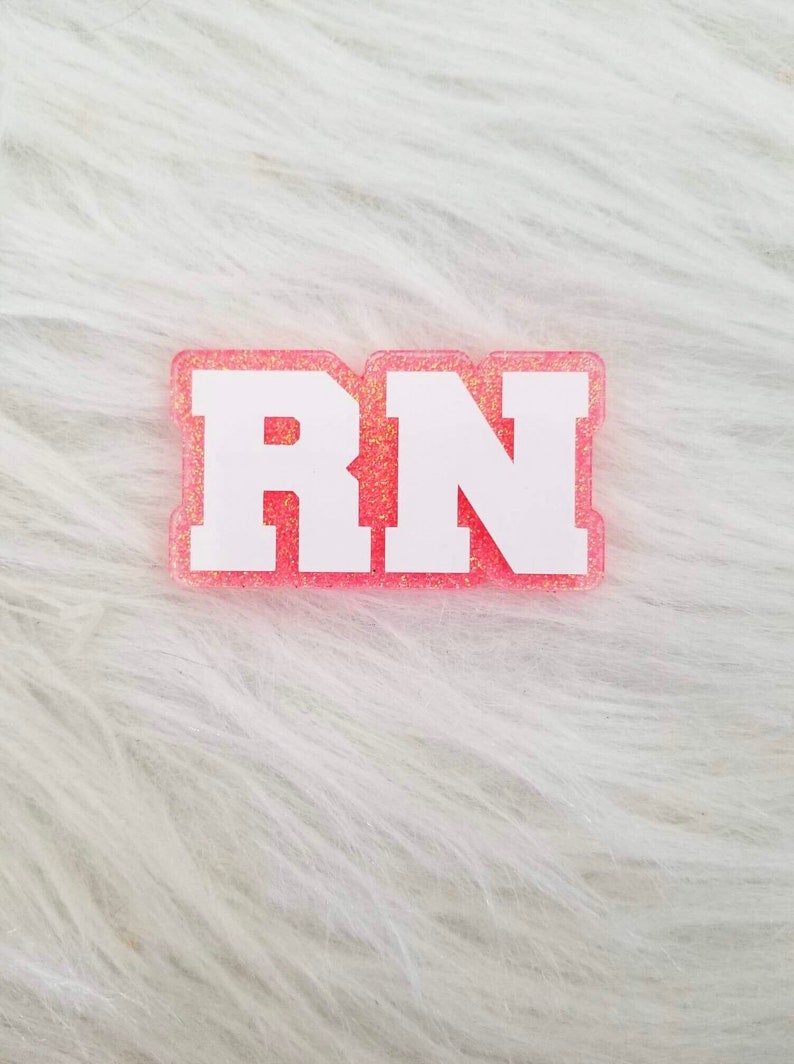 RN Badge ReelNurse Retractable IDRedPersonalized Badge HolderNurse GiftNursing SchoolNurse Graduation GiftID Holder