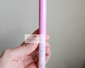 Pastel Easter Bunny glitter pen| glitter pen| Easter pen| personalized glitter pen| pens| nurse pen| teacher pen| Holiday pen| customized