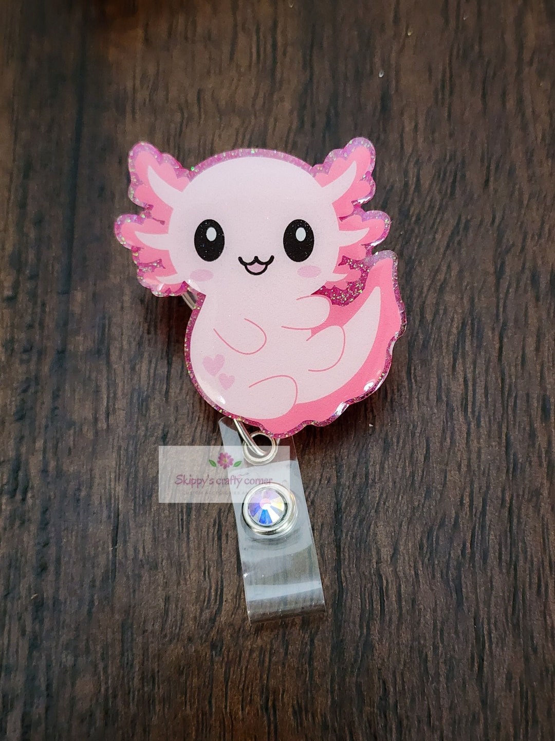 Buy Axolotl ID Badge Holder Cute Lanyards Keychain Lanyard Lanyards For - View #3