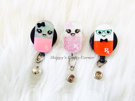 RN Badge ReelNurse Retractable IDRedPersonalized Badge HolderNurse GiftNursing SchoolNurse Graduation GiftID Holder