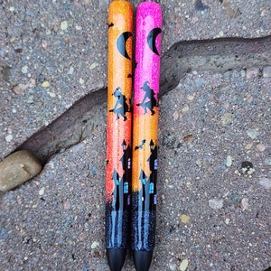 Halloween pen| Glitter Pen| spooky pen| Nurse gift| Teacher gift| glitter pen