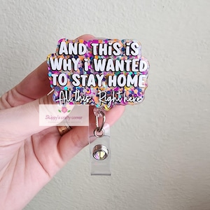All this right here badge reel| funny badge reel| badge holder| badge clip| id holder| badge reel funny| personalized badge| glitter badge|