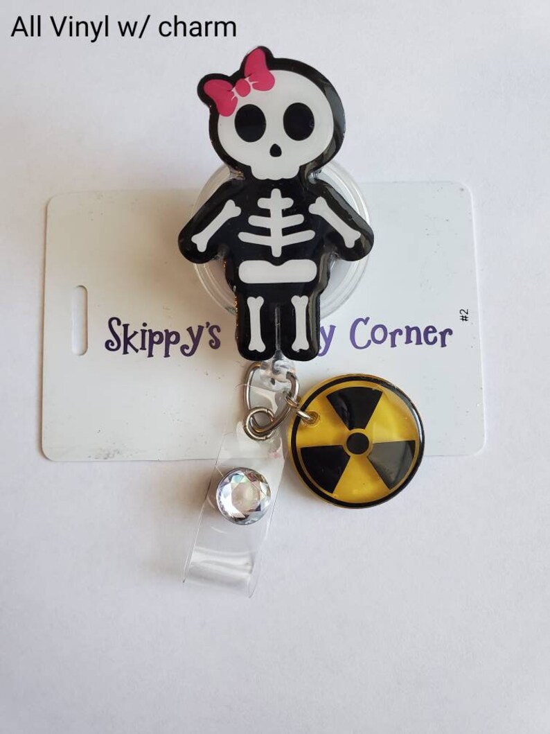 Skeleton Badge reel Xray Badge Reel Radiologist Nurse Gift Etsy