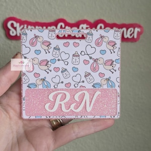Labor and delivery badge buddy| nicu badge buddy| badge buddy custom| personalized badge| badge buddy nurse| badge buddy rn| glitter badge