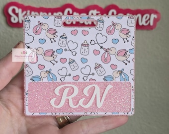 Labor and delivery badge buddy| nicu badge buddy| badge buddy custom| personalized badge| badge buddy nurse| badge buddy rn| glitter badge