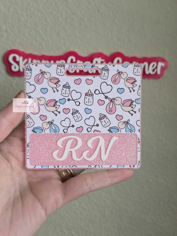 Labor and delivery badge buddy| nicu badge buddy| badge buddy custom| personalized badge| badge buddy nurse| badge buddy rn| glitter badge