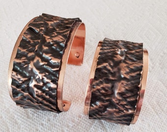 Copper Form-Folded Layered Cuff Bracelet