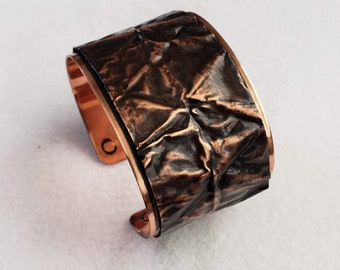 Copper Form-Folded Layered Cuff Bracelet