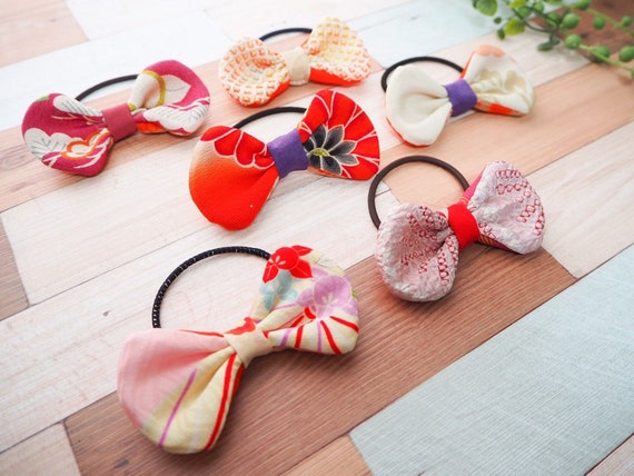 Japanese Kimono Hair Tie Silk Kimono Etsy