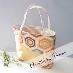 One-of-a-Kind Handbag Made from Vintage Nishijin Obi | Japanese Kimono Remake Bag