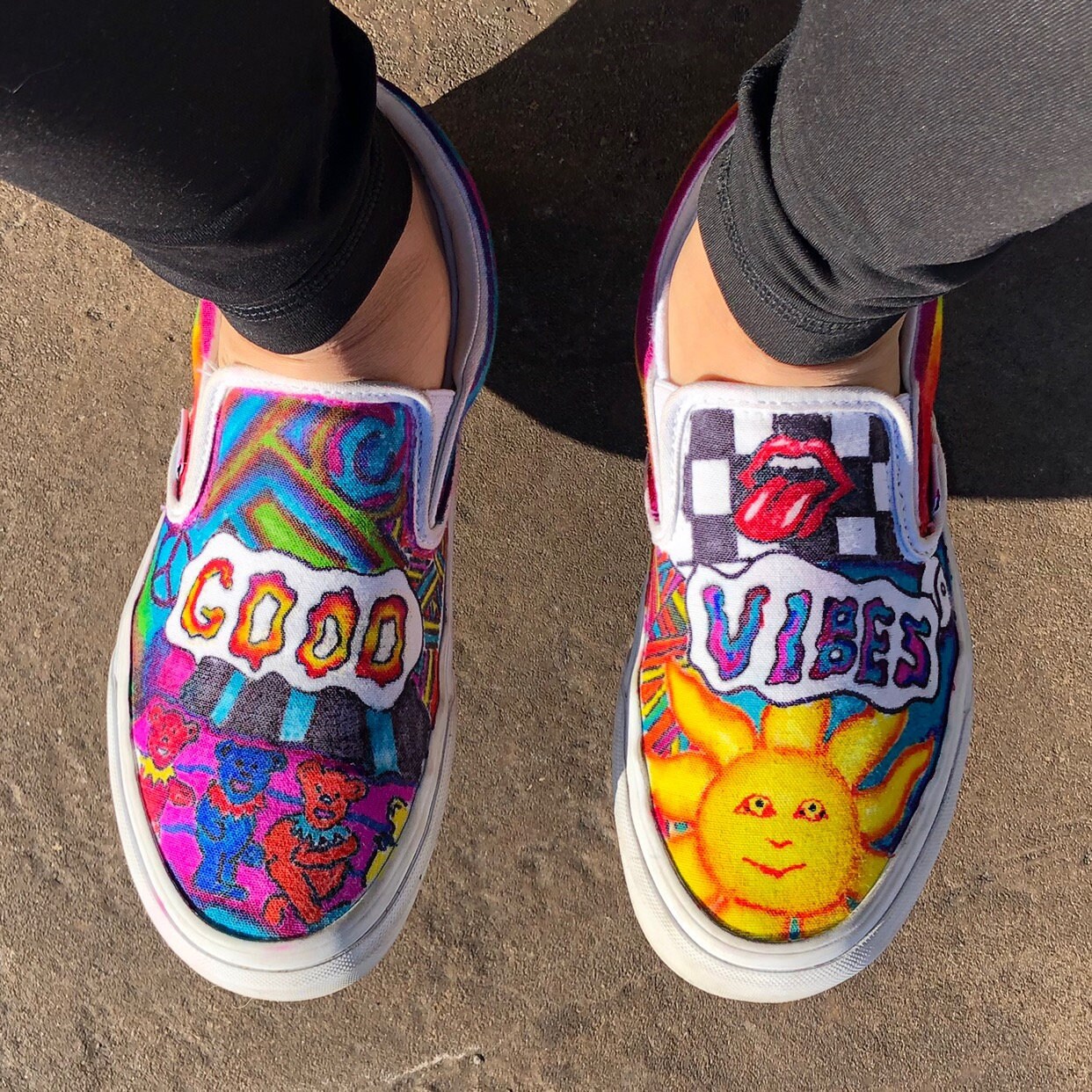 Custom Vans Slip Ons - Etsy