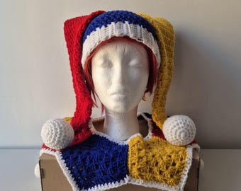 Conjunto de bobo da corte de crochê simples