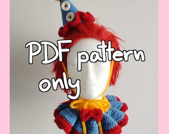 Crochet Clown Set PDF Pattern