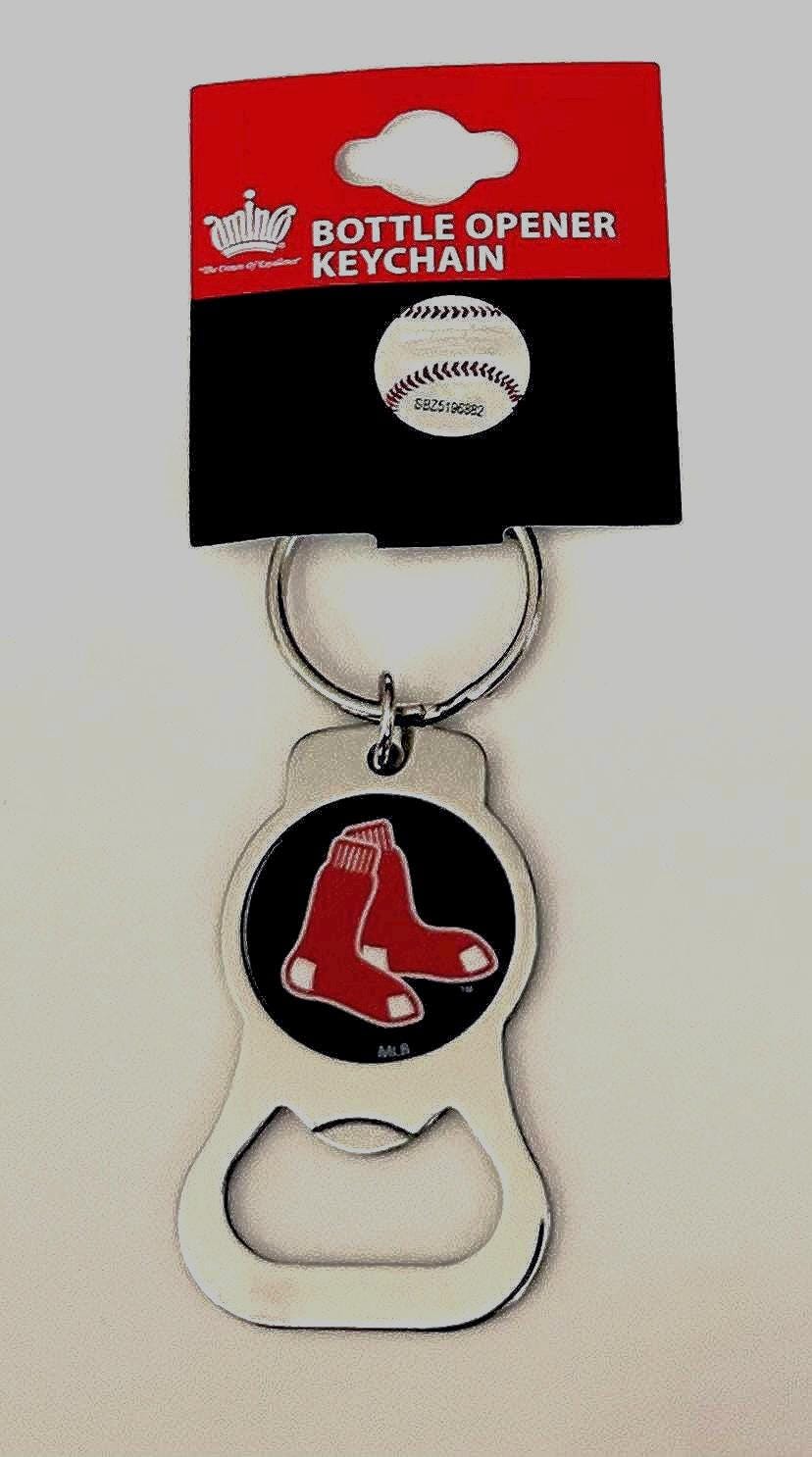 BOSTON Red Sox Bottle Opener Keychain Can B Personalized on the