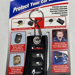 Auto Alarm Leather Remote Key Fob Case Cover Protector Universal Car Remote