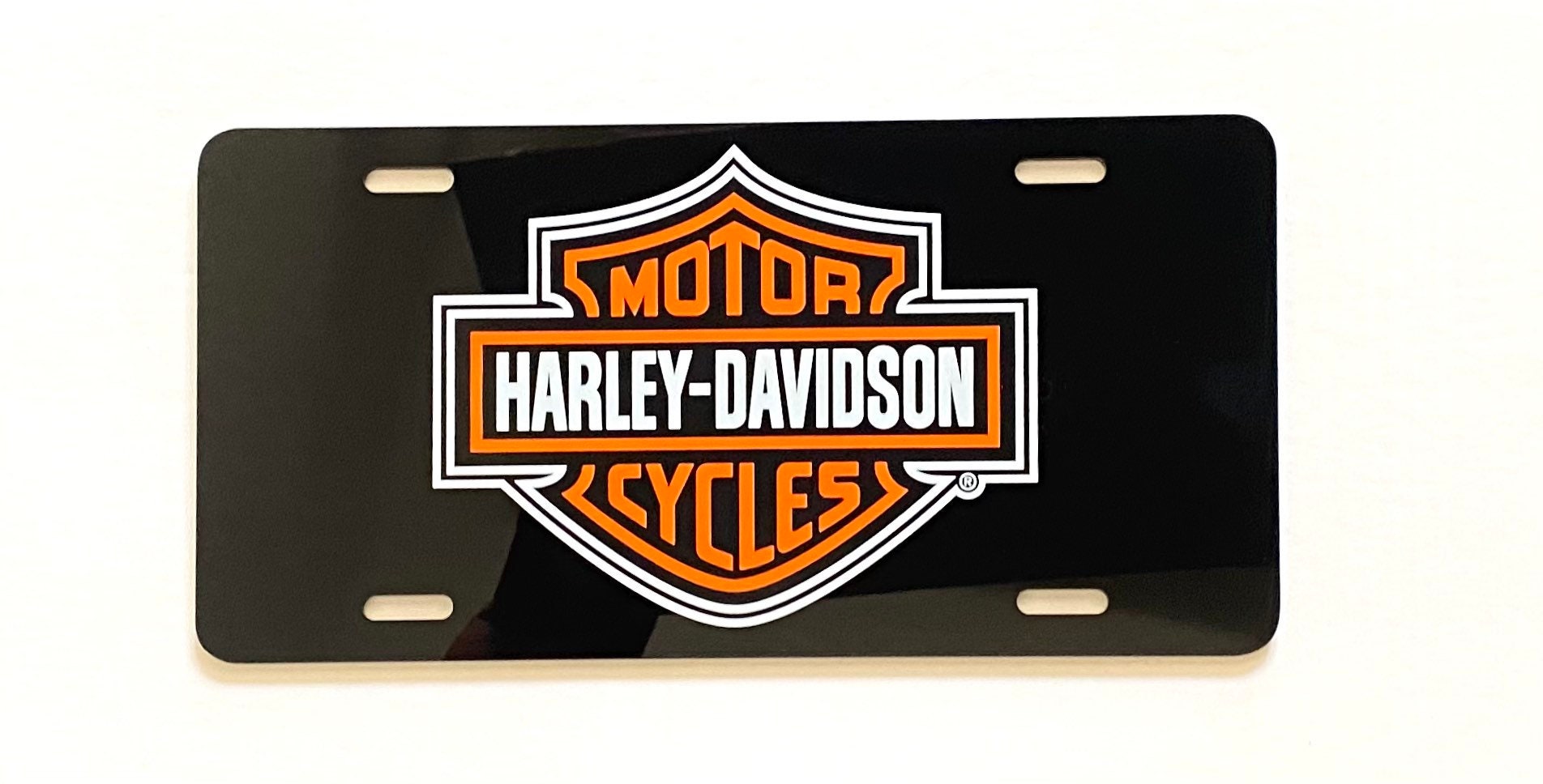 American Harley-Davidson motorcycle registration plate Stock Photo
