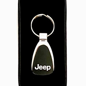 Personalized Jeep Keychain: Laser Engraved Metal Car Logo