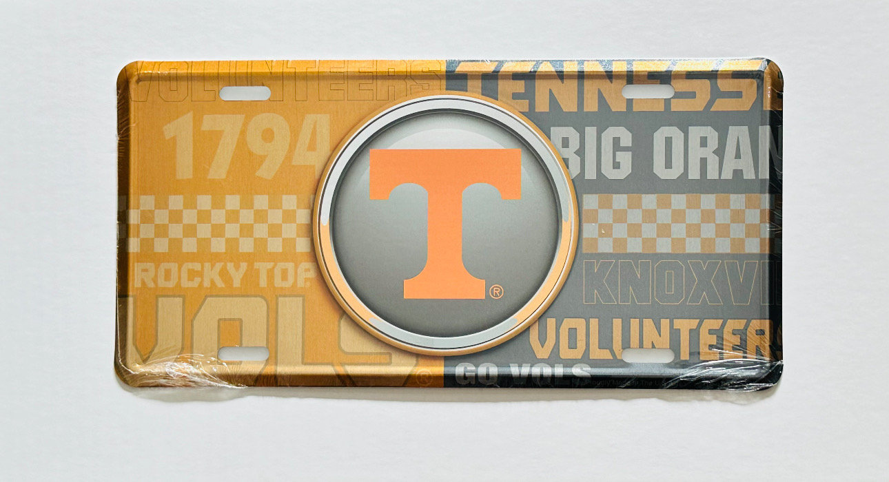 Tennessee University Bullseye Metal Aluminum License Plate - Etsy
