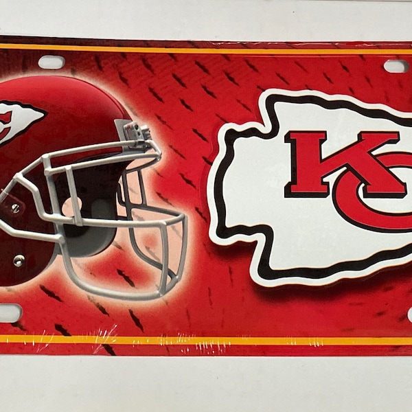 Kansas City Chiefs License Plate Frame Etsy