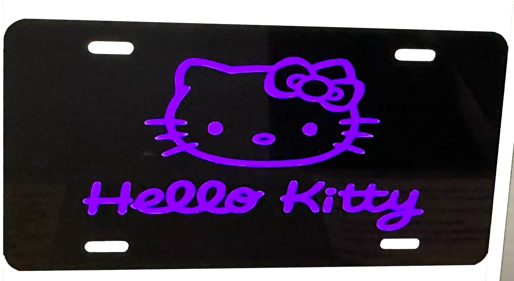 Personalized Hello Kitty Custom Metal Aluminum License Plate Auto